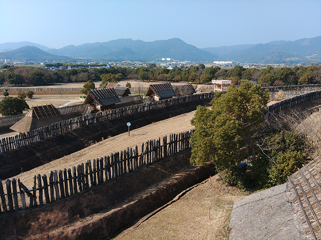 吉野ヶ里歴史公園 南内郭 物見やぐら 眺め1
