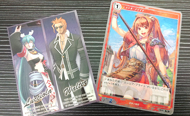 軌跡シリーズ20周年記念展 特製ステッカー 軌跡TRADING CARD GAMEのプロモーションカード