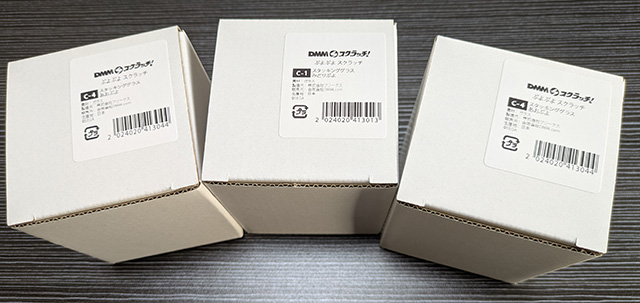 DMMスクラッチ C賞 スタッキンググラス 外箱
