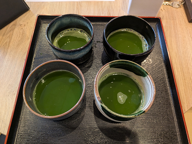 福井県 宝永旅館 将軍ルーム ウエルカム抹茶