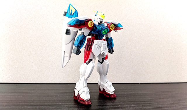 ガンプラ HGAC ウイングガンダムゼロ ソリッドクリア ウイングバインダー 斜め前