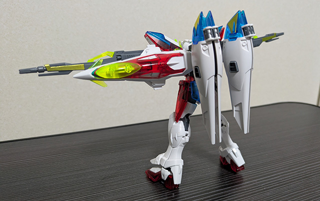 ガンプラ HGAC ウイングガンダムゼロ ソリッドクリア ツインバスターライフル 後ろ
