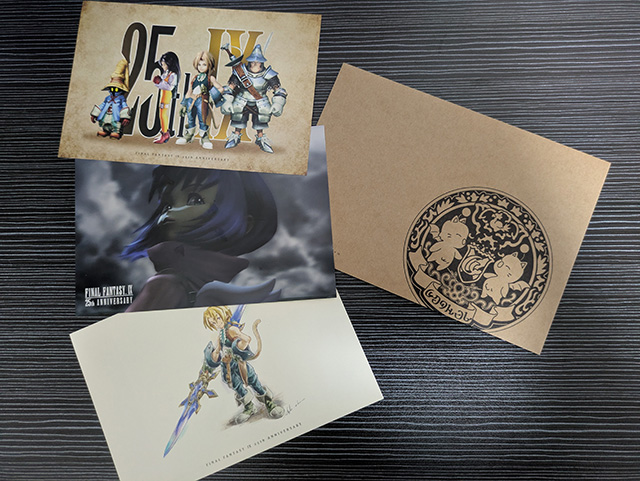 FF9 発売25周年くじ E賞 封筒付きポストカードセット 開封