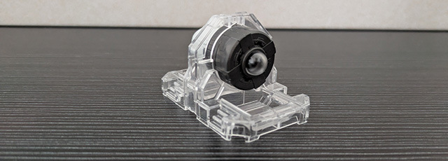 ガンプラ MG ガンダムエクシア ソリッドクリア GNドライヴ 斜め 後ろ