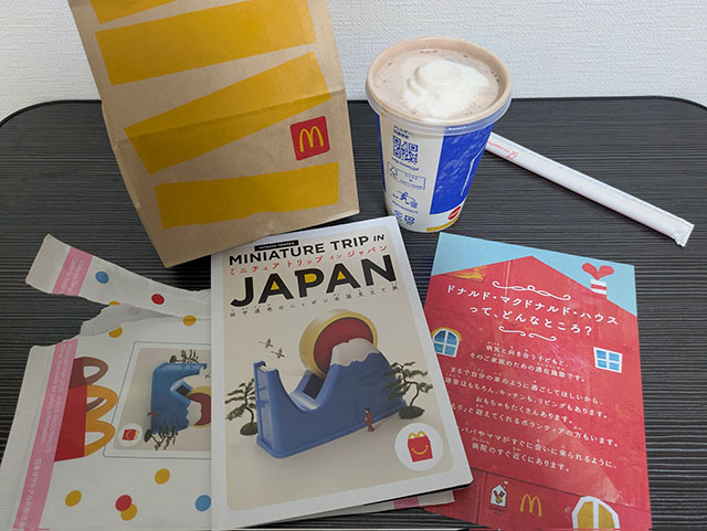 マクドナルド ハッピーセット ミニチュア トリップ イン ジャパン 大きさ比較2