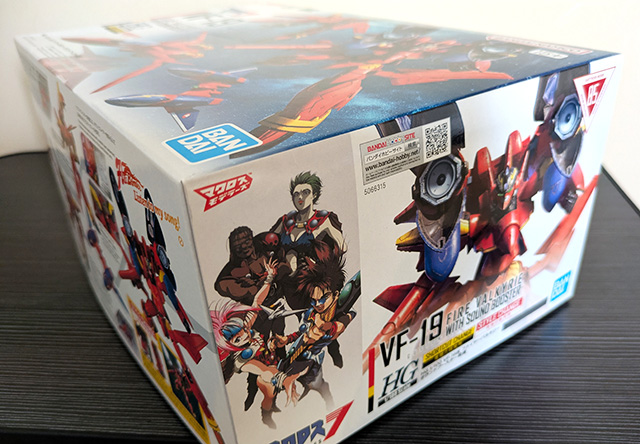 マクロスモデラーズ マクロス7 VF-19改 ファイヤーバルキリー パッケージ 側面