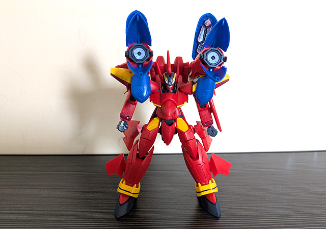 マクロスモデラーズ マクロス7 VF-19改 ファイヤーバルキリー バトロイドモード サウンドブースター装備 正面