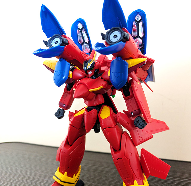 マクロスモデラーズ マクロス7 VF-19改 ファイヤーバルキリー バトロイドモード サウンドブースター装備 斜め